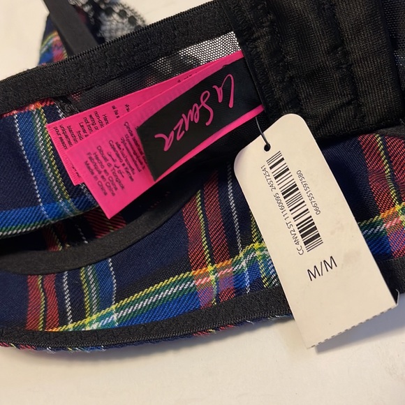 🆕 La SENZA Plaid Naughty Schoolgirl Bra - Women’s Size Medium - Picture 9 of 11